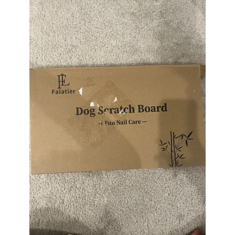 Bamboo Dog Scratch Pad for Dogs, Scratching Pad, Double Sided Sandpaper, New